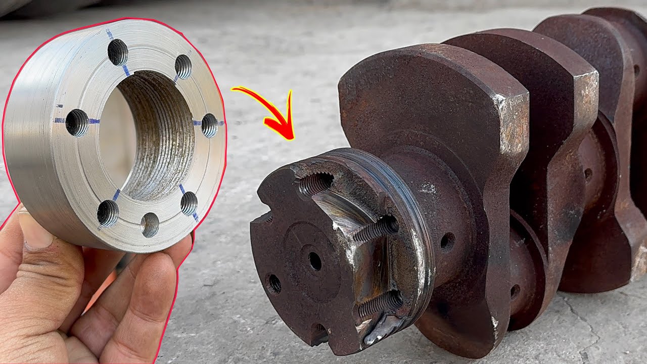 How Mechanic Utterly Repaired A Purely Broken Tractor Crankshaft From Proper Process Of His Own Mind