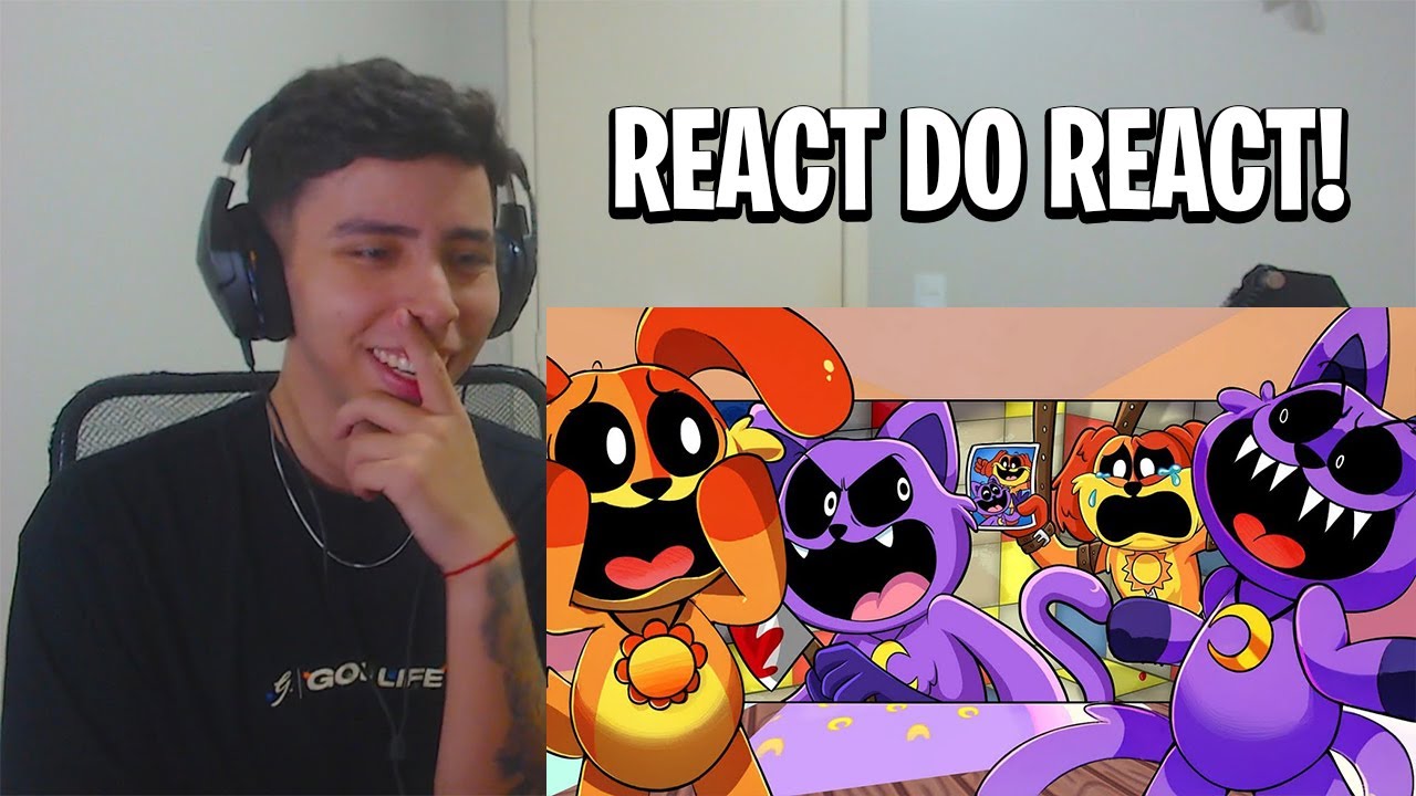 REACT CatNap e DogDay REAGEM a HISTÓRIA TRISTE do DogDay no Poppy Playtime Chapter 3!
