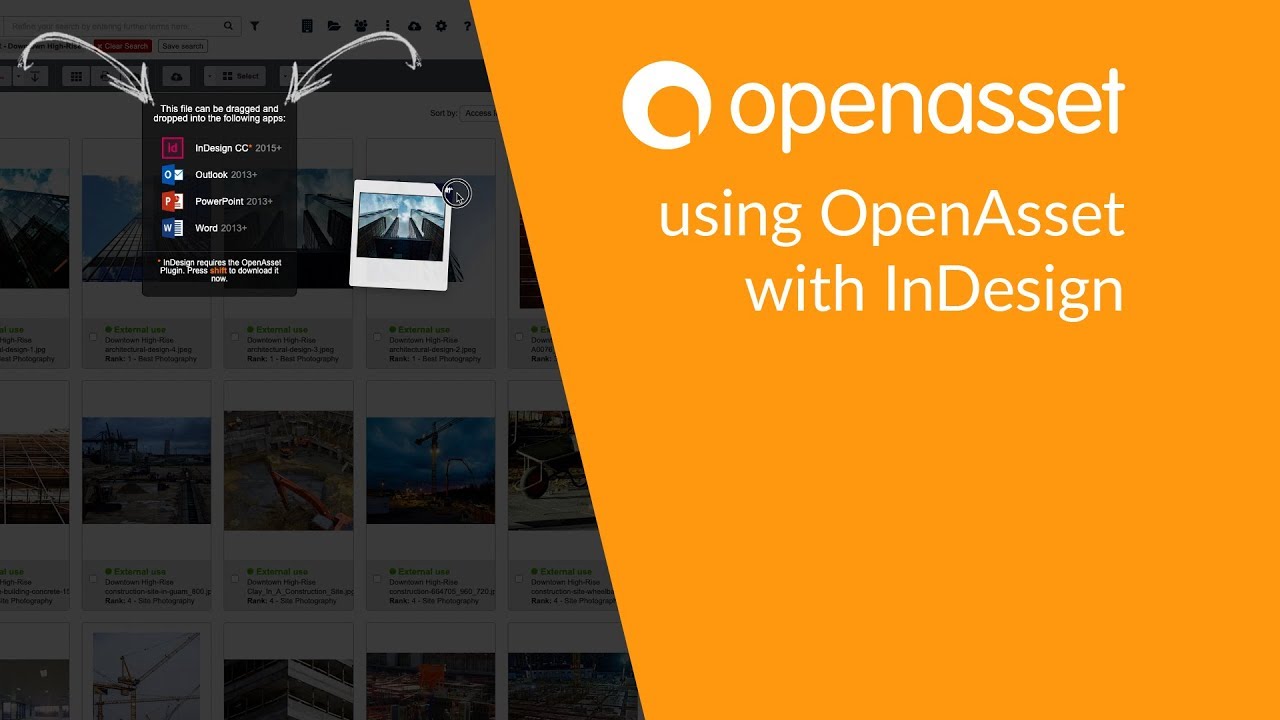 Using OpenAsset with InDesign