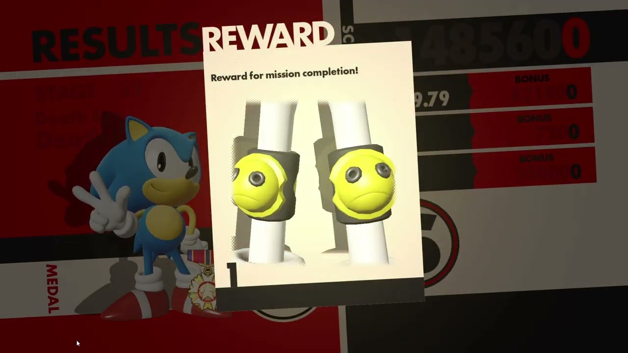 Sonic Forces on knee cap protection