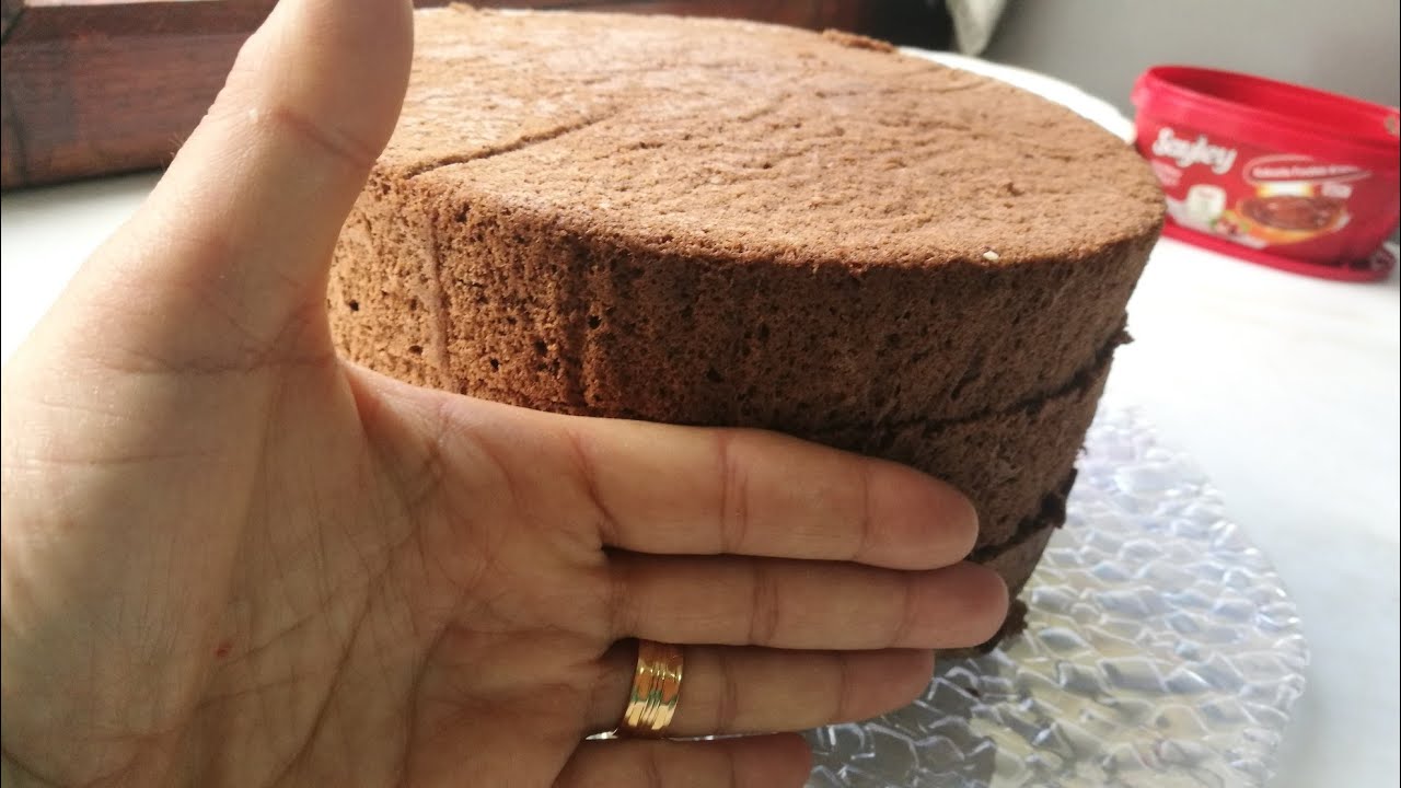 كيكه اسفنجيه برتفاع شاهق بدون محسن