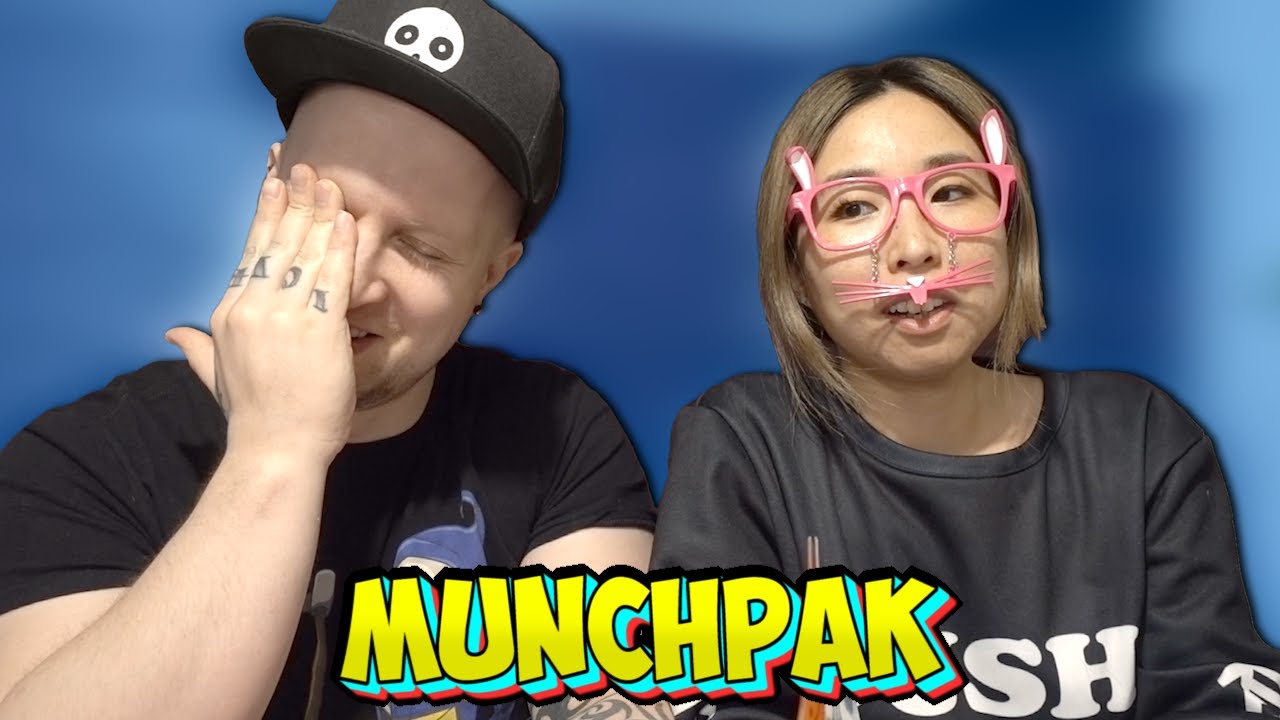 reading cringe jokes while having snacks (munchpak)
