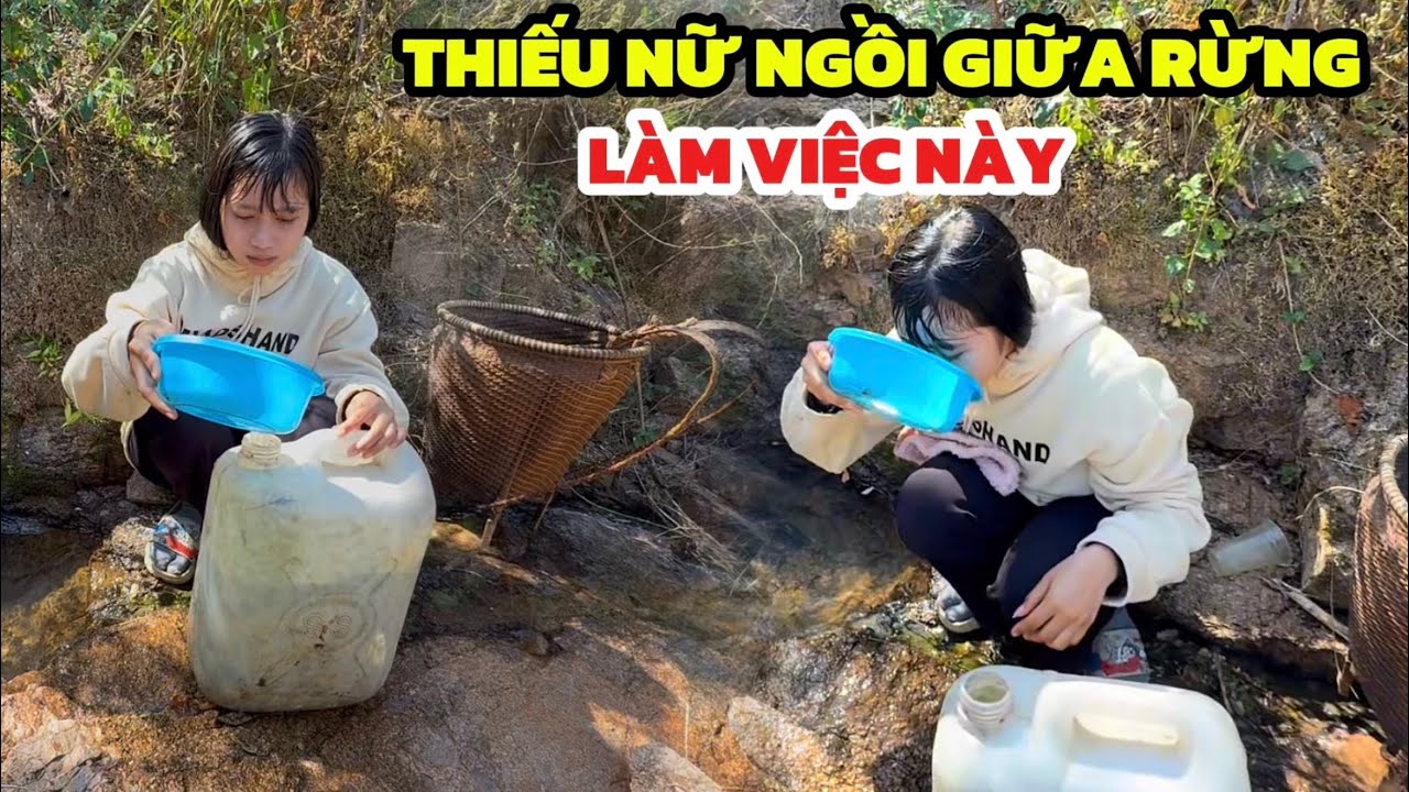 Thiếu Nữ bồng con giữa rừng để làm một việc này, KHIẾN AI NHÌN VÀO CŨNG XÓT XA
