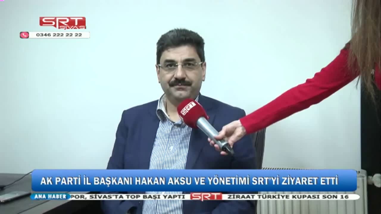 AK PARTİ İL BAŞKANI HAKAN AKSU VE Y&Ouml;NETİMİ SRT&rsquo;Yİ ZİYARET ETTİ