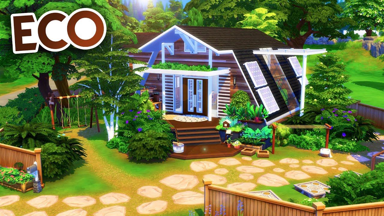 ECO FAMILY HOME // Sims 4 Speed Build