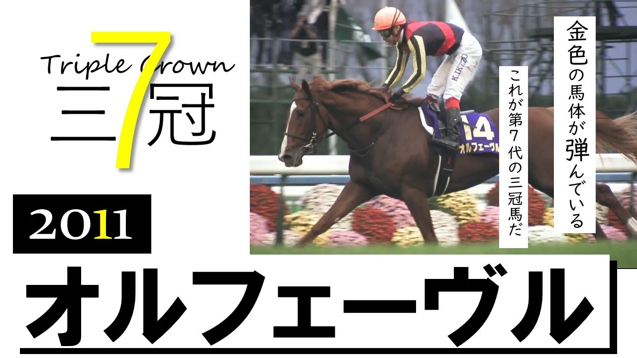 【オルフェーヴル】2011年菊花賞　史上7頭目の三冠制覇　実況：岡安譲《Triple Crown #7 Orfevre》