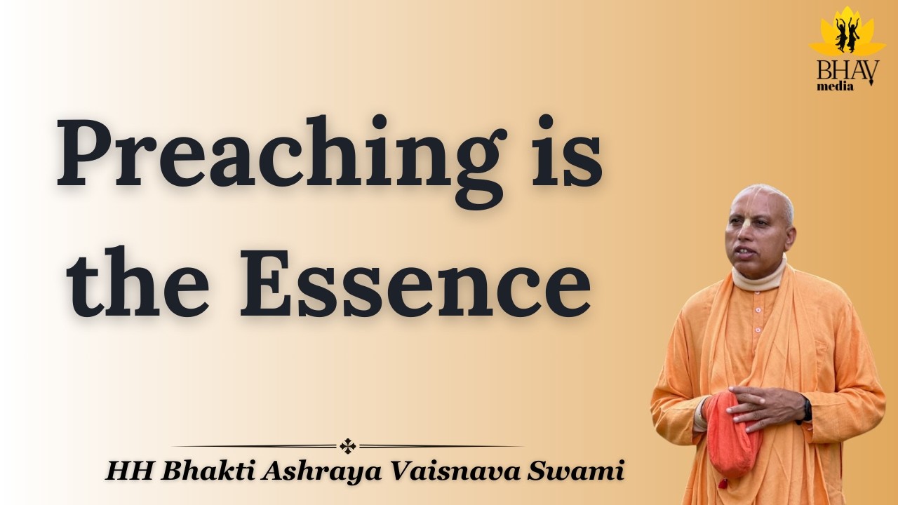 Preaching is the essence || ISKCON Rudrapur || Bhakti Ashraya Vaisnava Swami