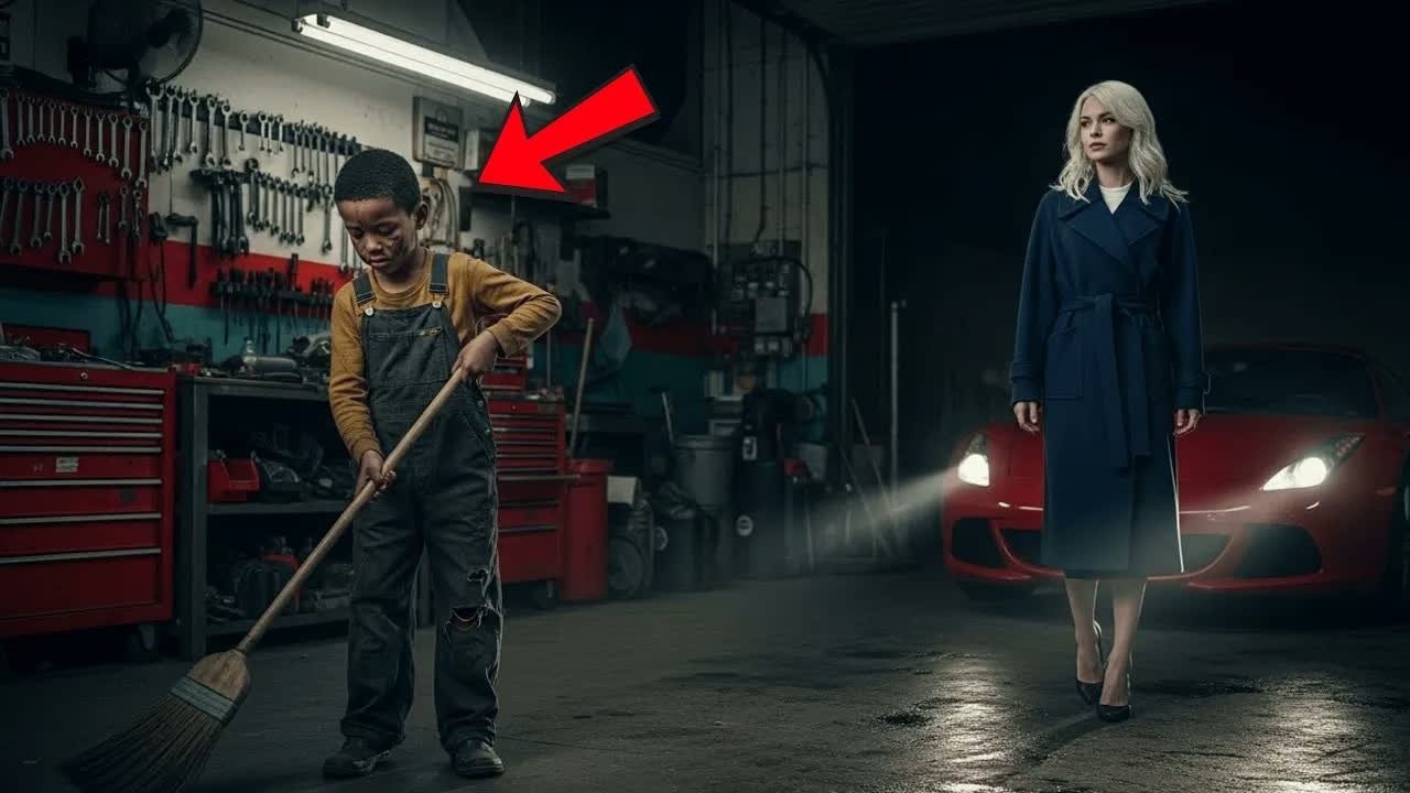 BAMBINO PULIVA L'OFFICINA DEL PADRE    UNA MILIONARIA IN FERRARI GLI HA CAMBIATO LA VITA!