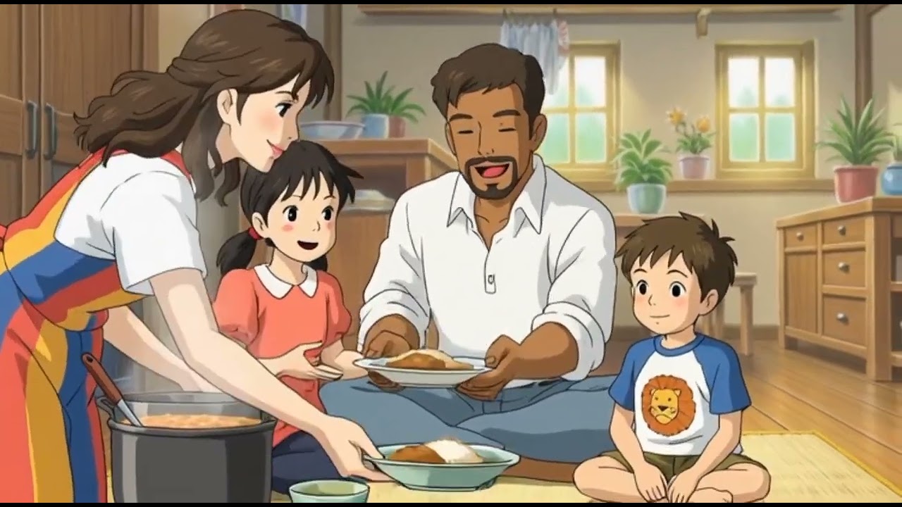 Ghibli style anime video#cozy village#cozy rainy video#cozy faimly story