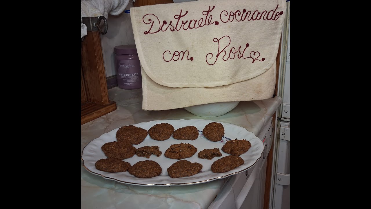 Galletas de copos de avena y plátano