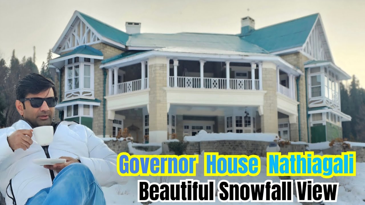 Governor House Nathiagali | Snowfall Arieal View | Historic Building | KPK | Heavy Snowfall | Winter