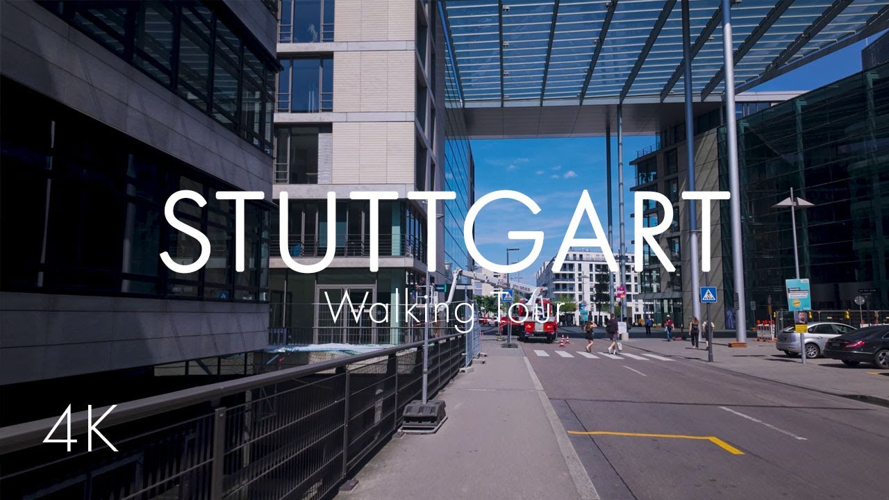 Stuttgart | City Center | Walking Tour | 4K