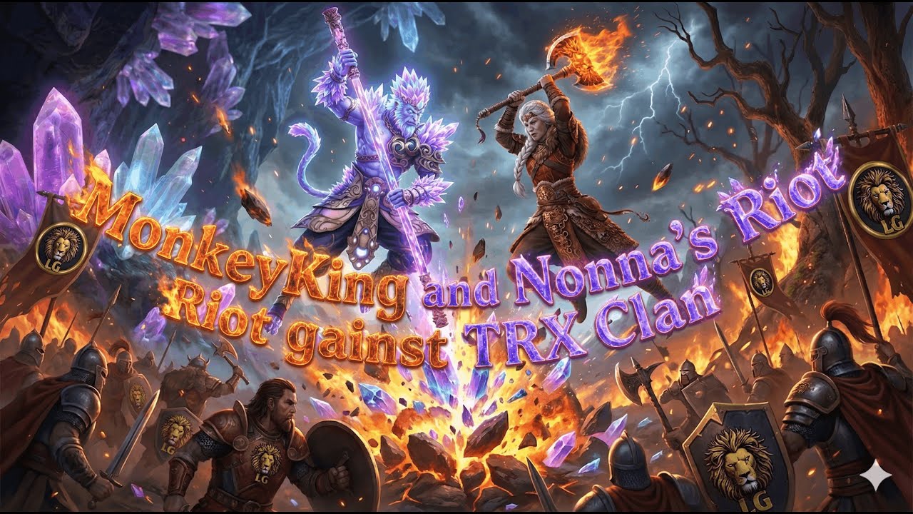 🐒 Monkey King & Nonna's Riot against TRX Clan! 🔥 Shadow Fight 4: Arena
