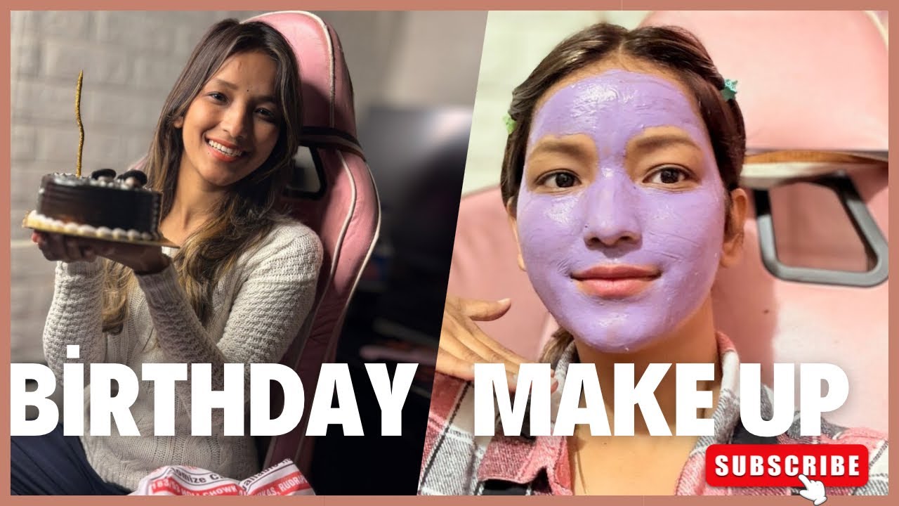 12 Baje Kiya Live Cake Cut😍 || Birthday Makeup😱