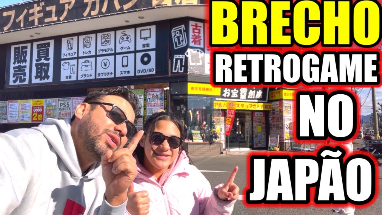 CAÇADA GAMER AO VIVO no JAPÃO 🇯🇵 | Games RAROS e BARATOS em Brechó RETRO