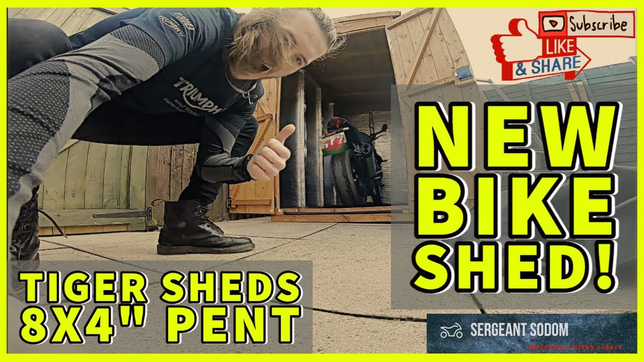 I got the Bike back! & New Motorbike Shed! | Tiger Sheds Pent 8x4