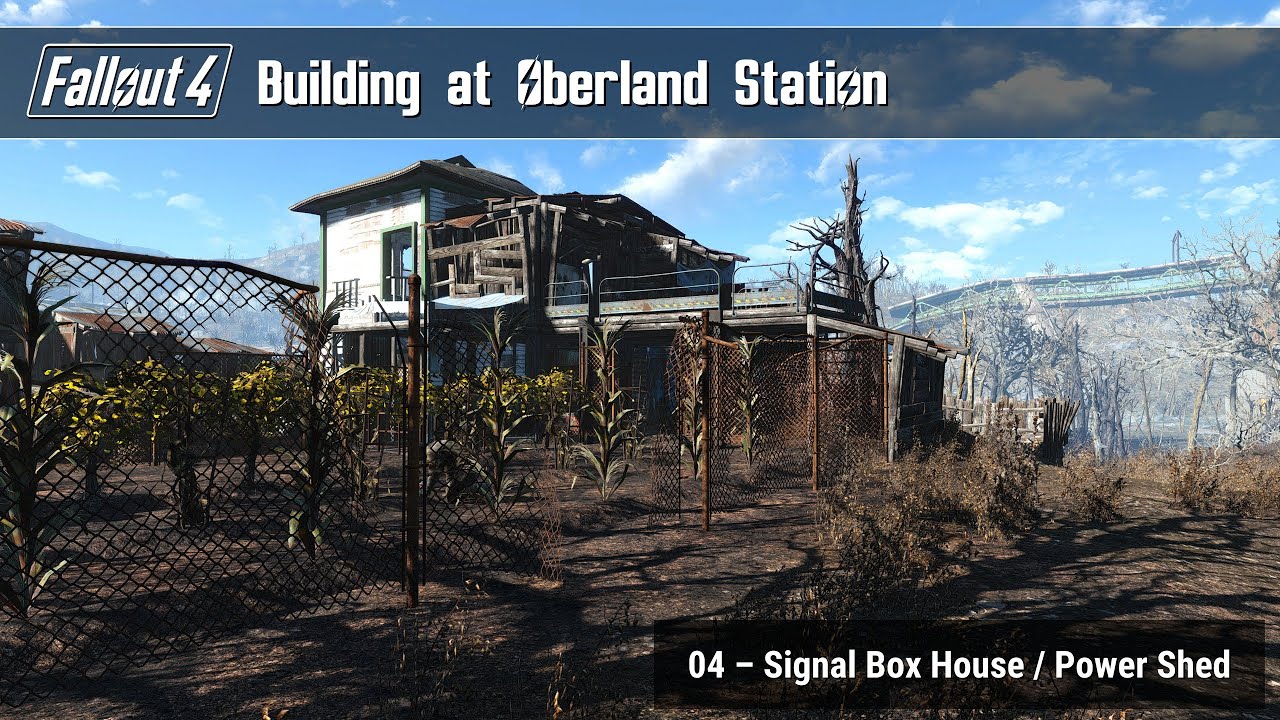 Fallout 4 - Building at Oberland Station 04 (Signal Box House and Generator Shed)