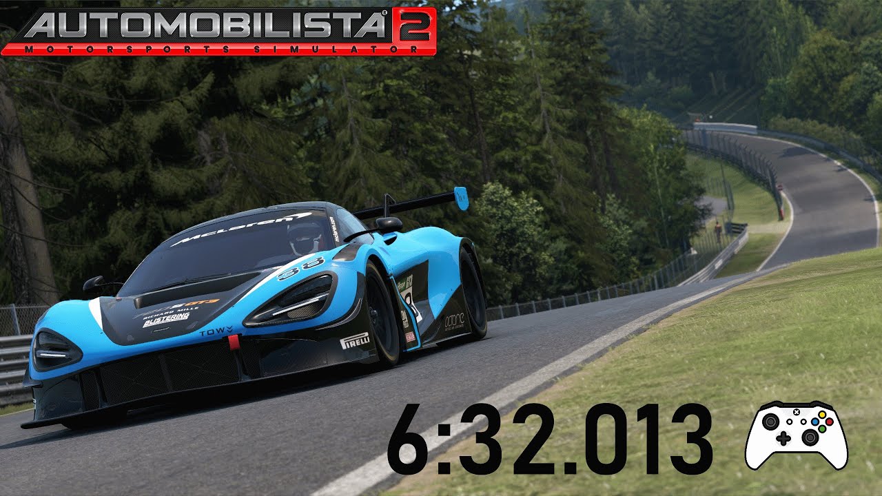 Automobilista 2: McLaren 720S GT3 - Nordschleife hotlap (gamepad)