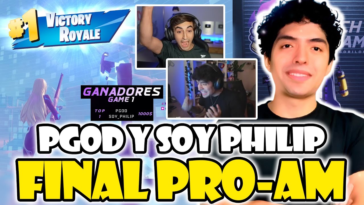 PGOD Y SOY PHILIP GANAN EARNINGS🏆1000$ DOLARES EN LA FINAL TWITCH PRO-AM DE GORILON