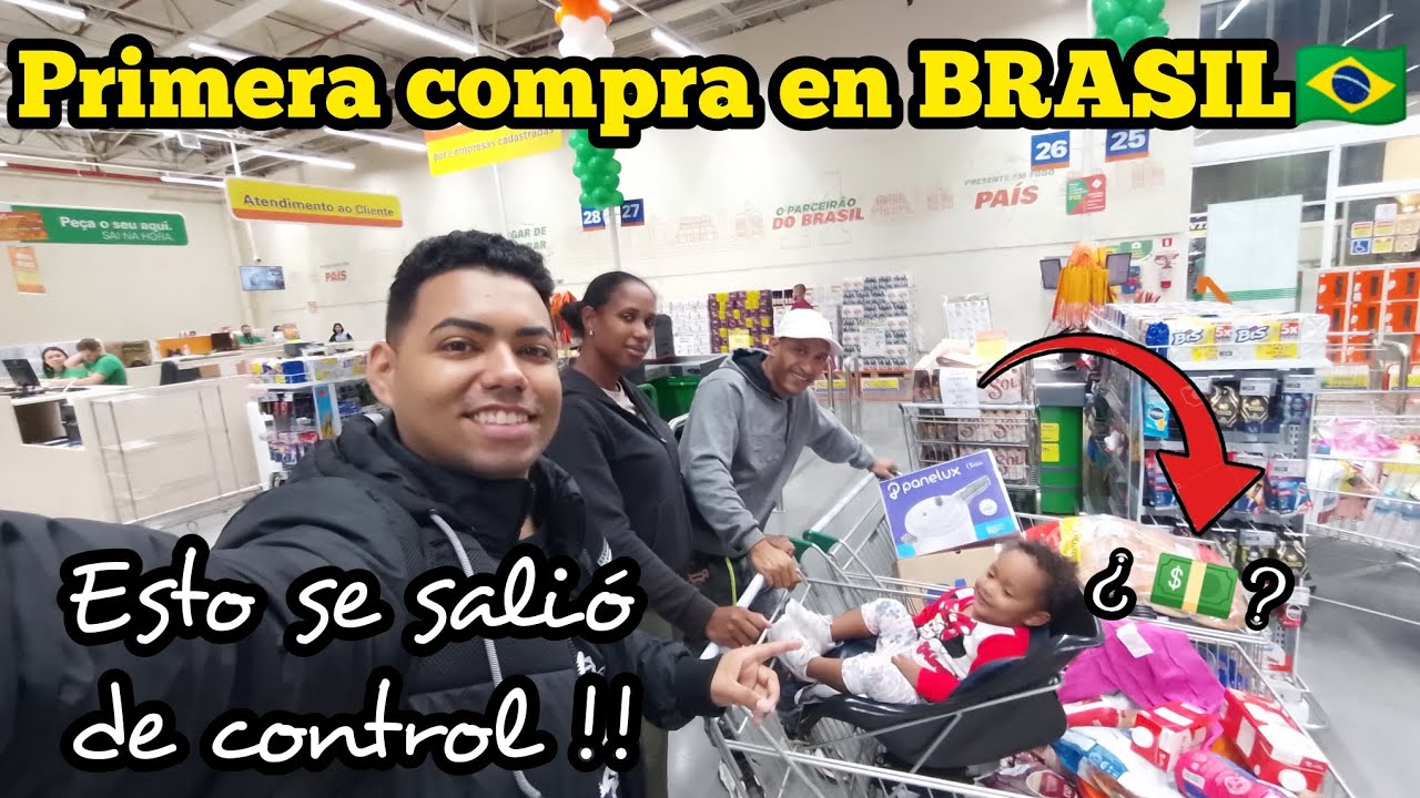 Familia CUBANA recién llegada hace su PRIMERA COMPRA en BRASIL! DESENFRENADOS ante el CAPITALISMO😱🇧🇷