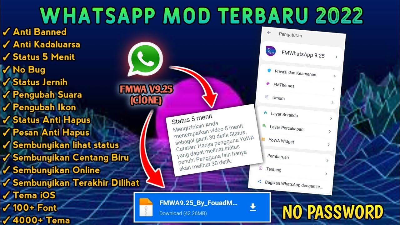 Download WhatsApp Mod Terbaru 2022 || Update Terbaru WhatsApp Mod Anti Kadaluarsa Terbaru