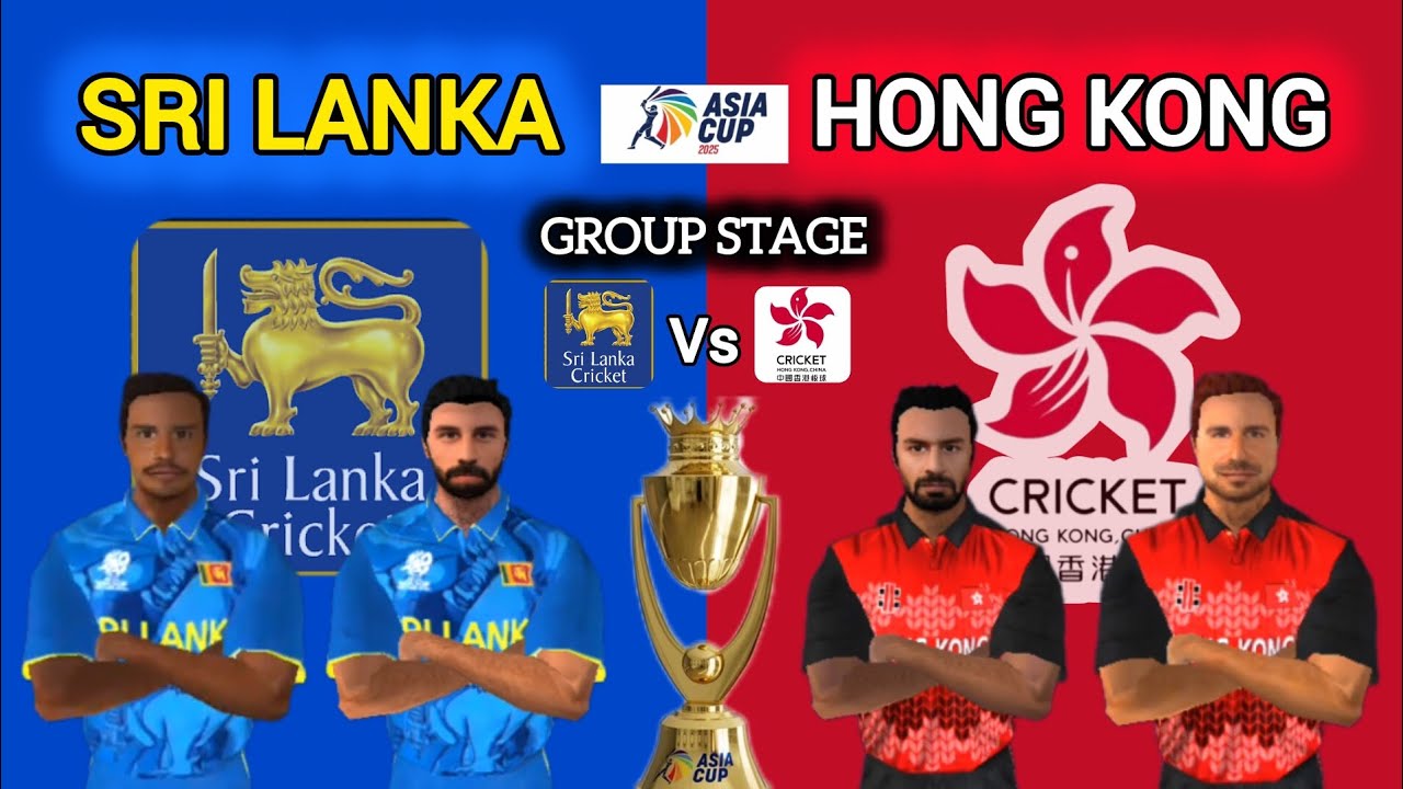 Asia Cup 2025 🏆 Group Stage Match | Sri Lanka 🇱🇰 vs 🇭🇰 Hong Kong |