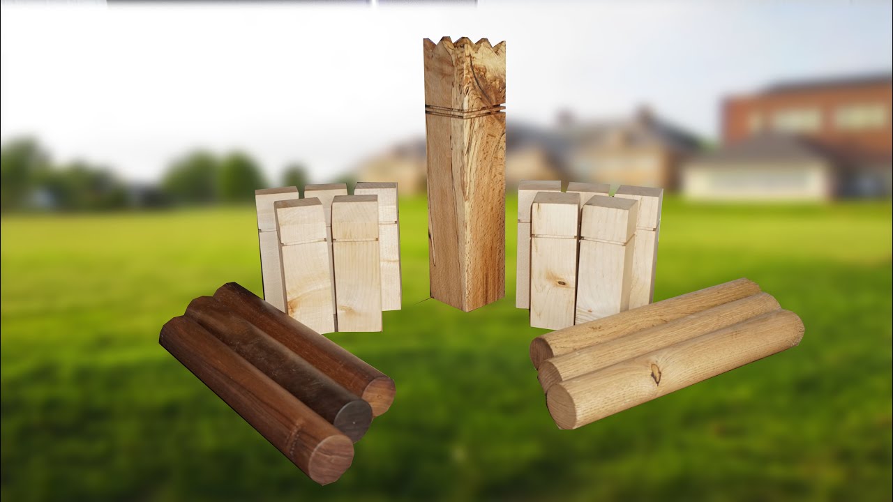 Woodworking - Crafting the Most Beautiful Viking Chess Game (Kubb) in Existence