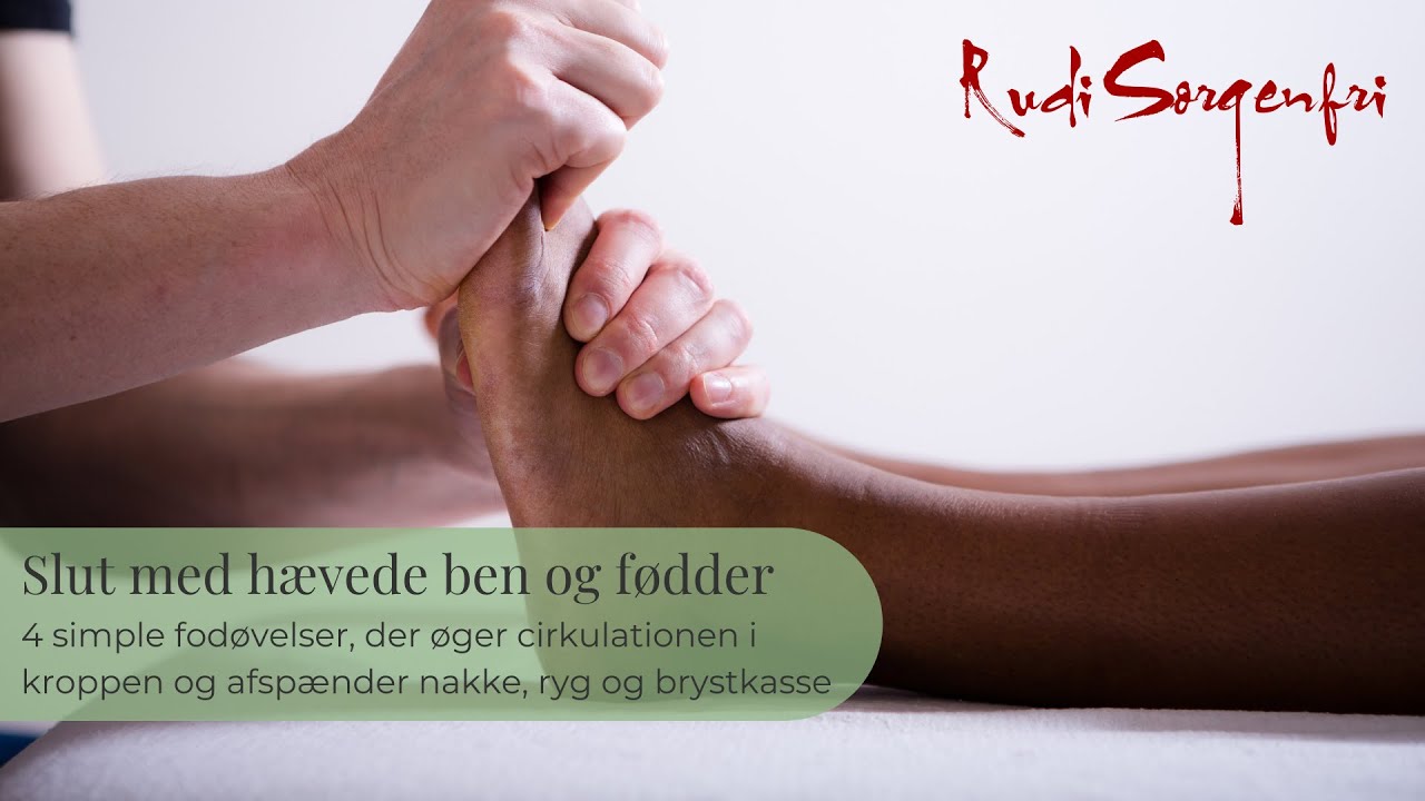 Slut med hævede ben og fødder