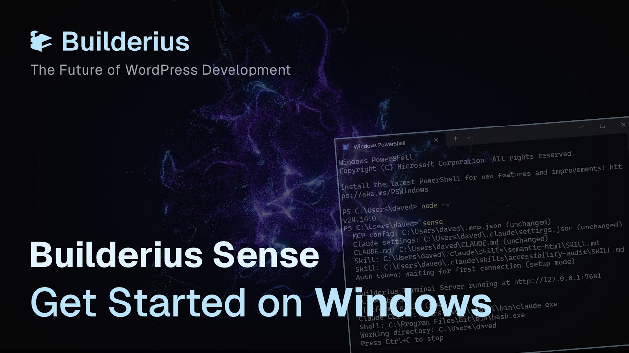 Setup Builderius SenseAI on Windows (Step-by-Step)
