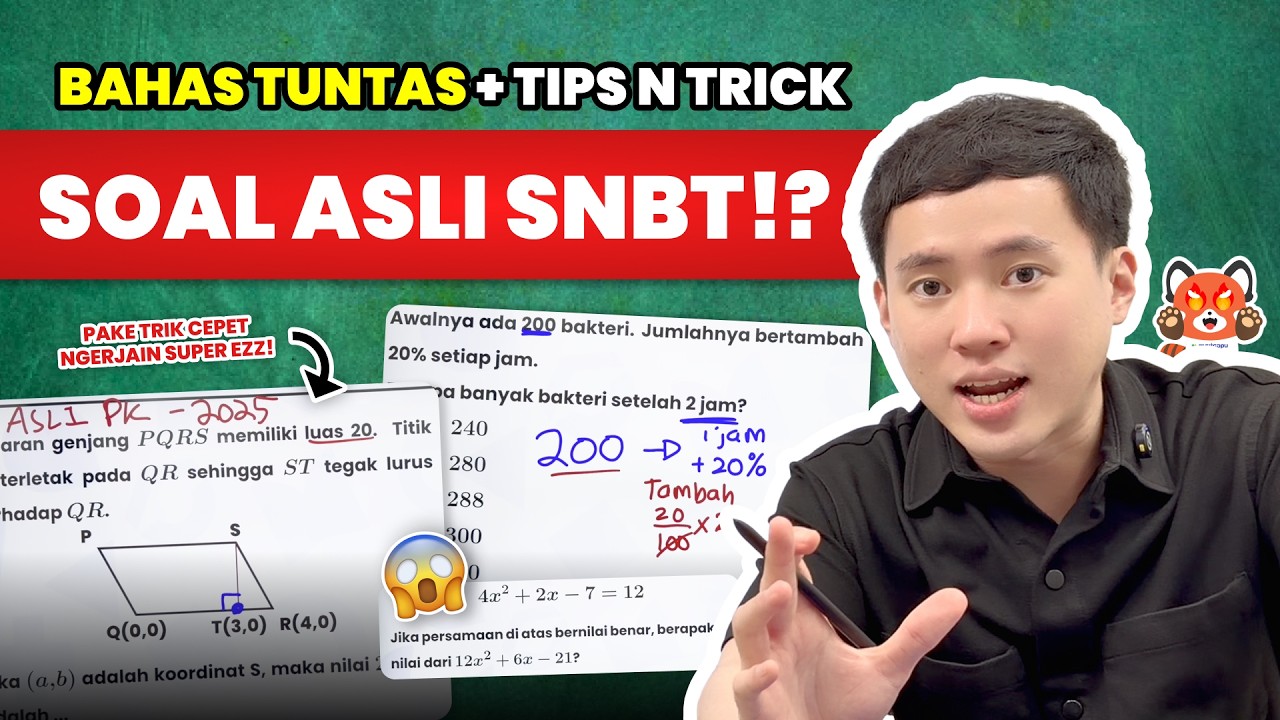 100% KELUAR!! BAHAS + TIPS & TRICK SOAL SNBT 2026 | Mantappu Academy