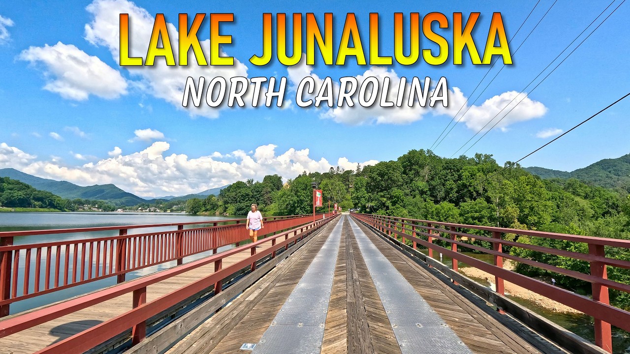 Lake Junaluska North Carolina Driving Through