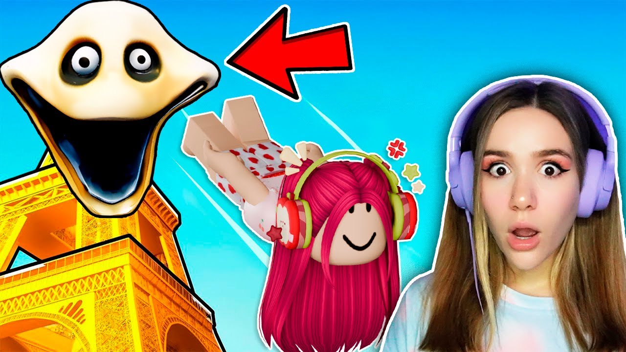 Я ПРОЛЕТЕЛА БАШНЮ СТРАШНОГО ЧЕРВЯКА в ROBLOX! 😱