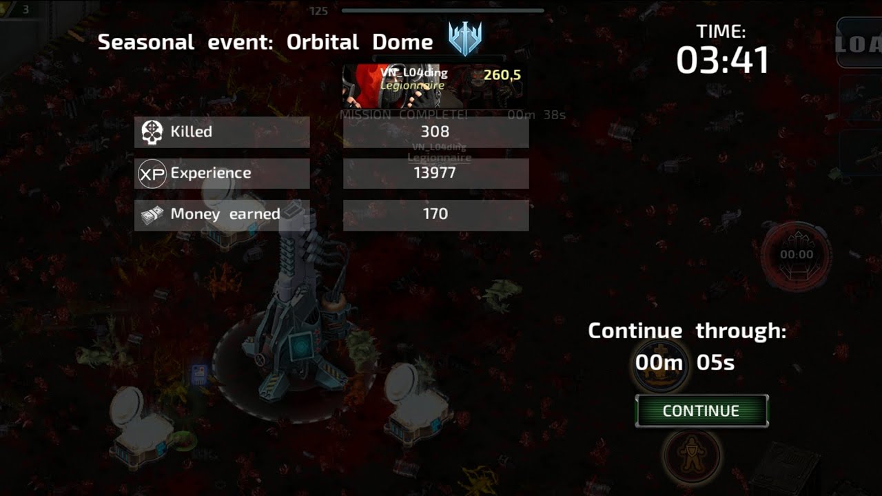 Alien shooter world solo seasonal event Orbital Dome ripper