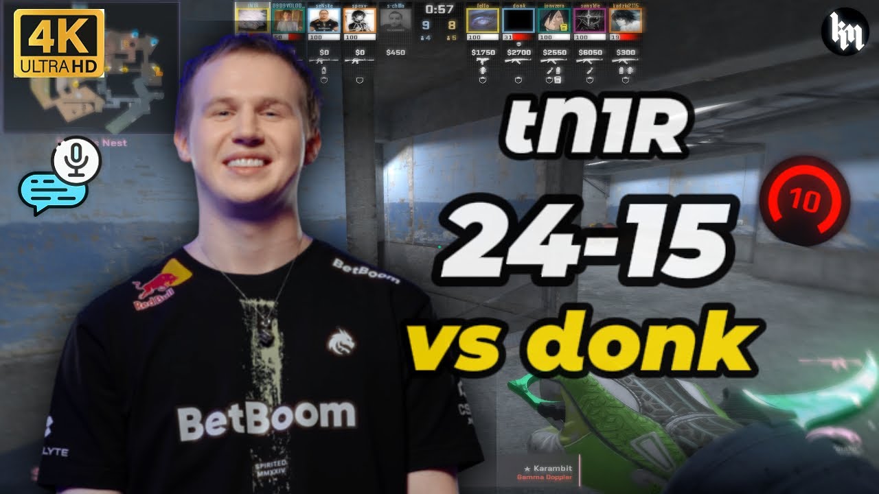 tN1R (24-15) vs donk (Overpass) | FACEIT 3880 Elo | Oct 13, 2025 