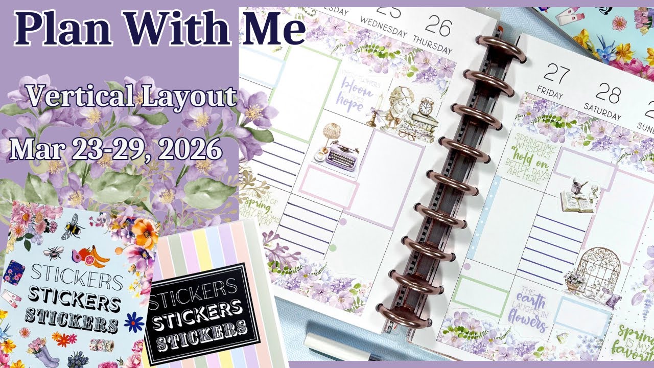 PLAN UKŁADU PIONOWEGO ZE MNĄ | 23-29 MARCA | CATCHALL | PLANER KELLOFAPLAN | NAKLEJKI LIVE LOVE POSH