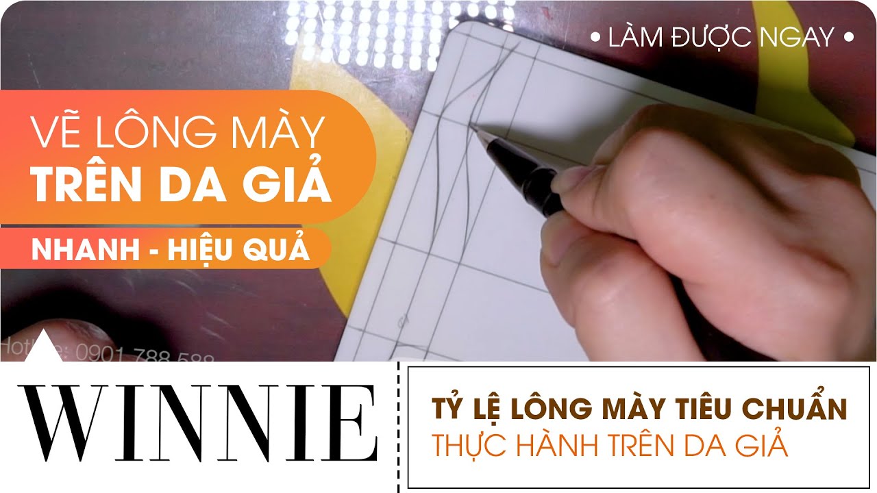 HỌC PHUN XĂM | CÁCH VẼ CHÂN MÀY TRÊN DA GIẢ NHANH - ĐƠN GIẢN