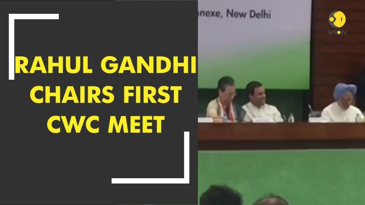 Rahul Gandhi chairs first CWC meet