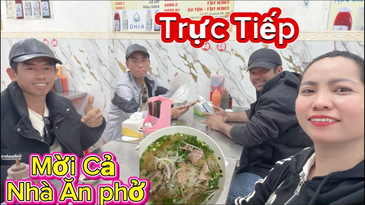 Mỵ vlog đang ph&aacute;t trực tiếp! Mời Cả Nh&agrave; Ăn Phở.#mỵvlog