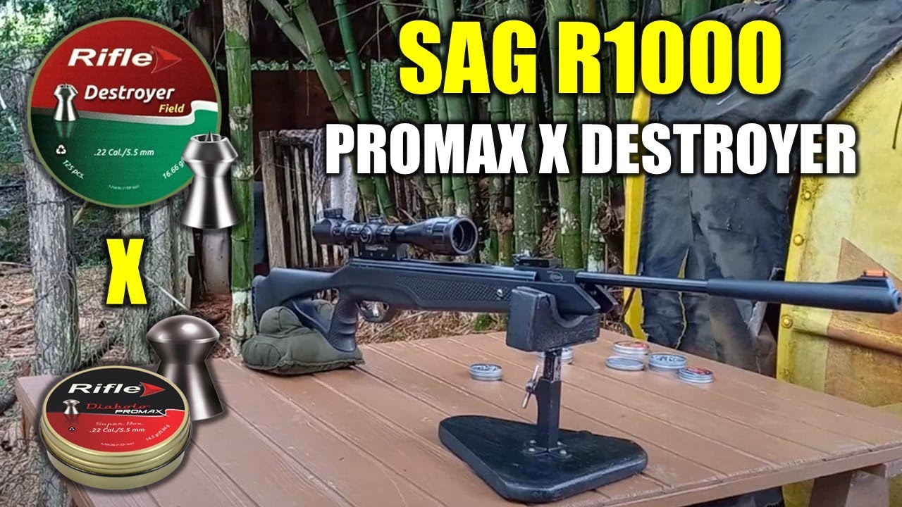 Rifle Promax X Destroyer com Carabina Sag R1000 5.5