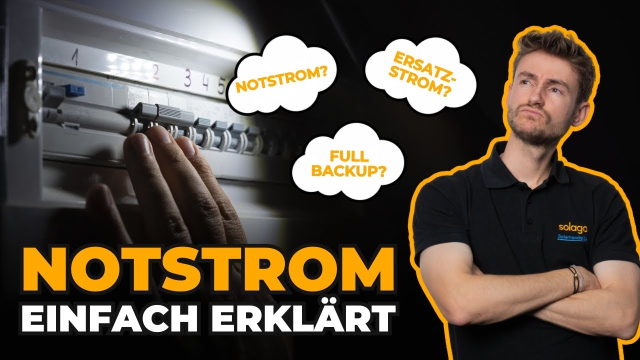 Notstrom, Ersatzstrom, Full Back einfach erklärt | Was bedeuten die Begriffe genau?