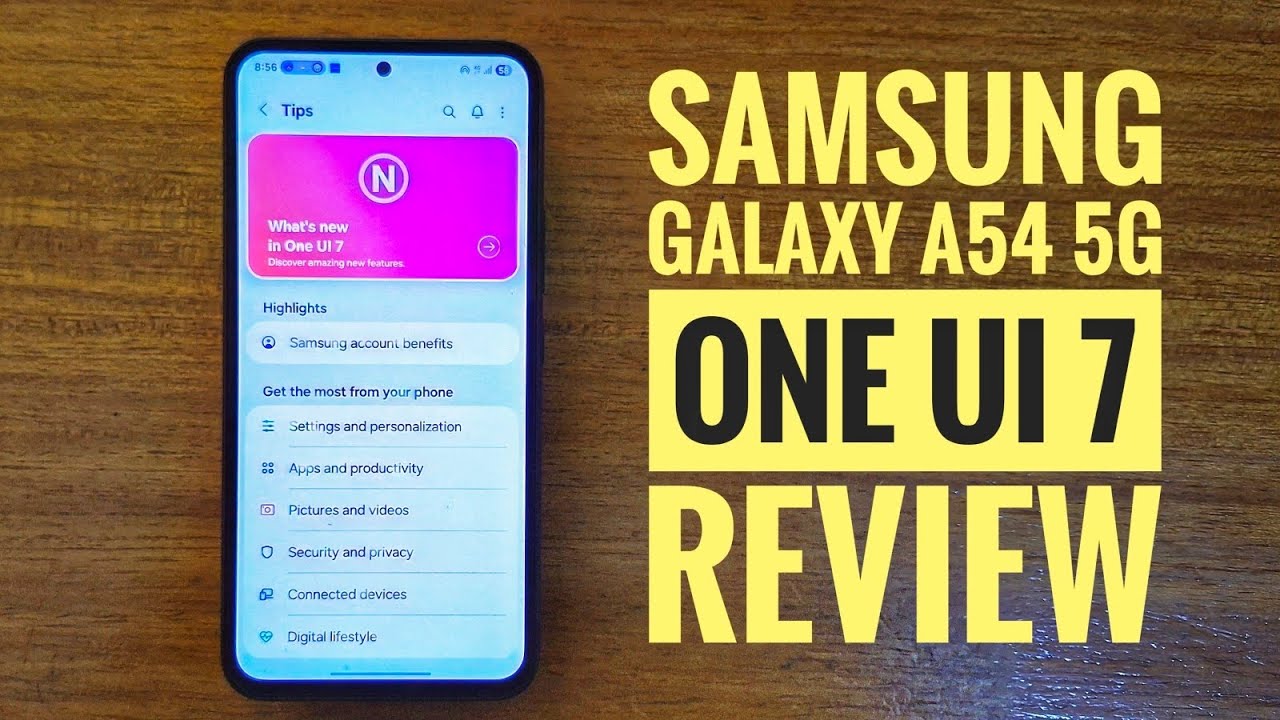 SAMSUNG GALAXY A54 5G ONE UI 7 REVIEW.