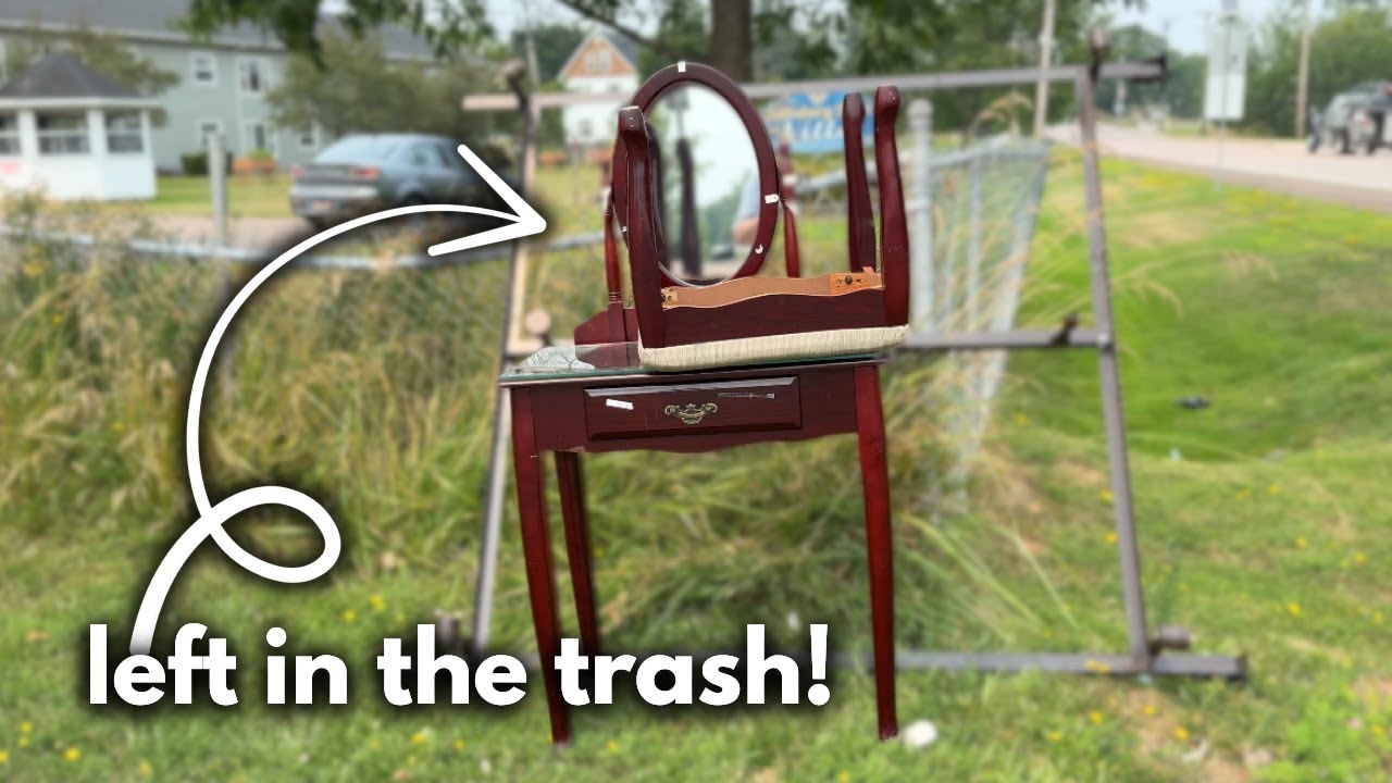 Furniture Flip | $0 Vanity Saved from the Garbage Truck!