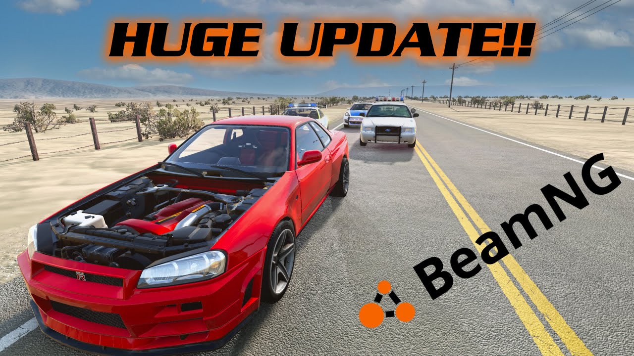 Desert COP Chase! | UPDATE v0.27! Beam NG.drive