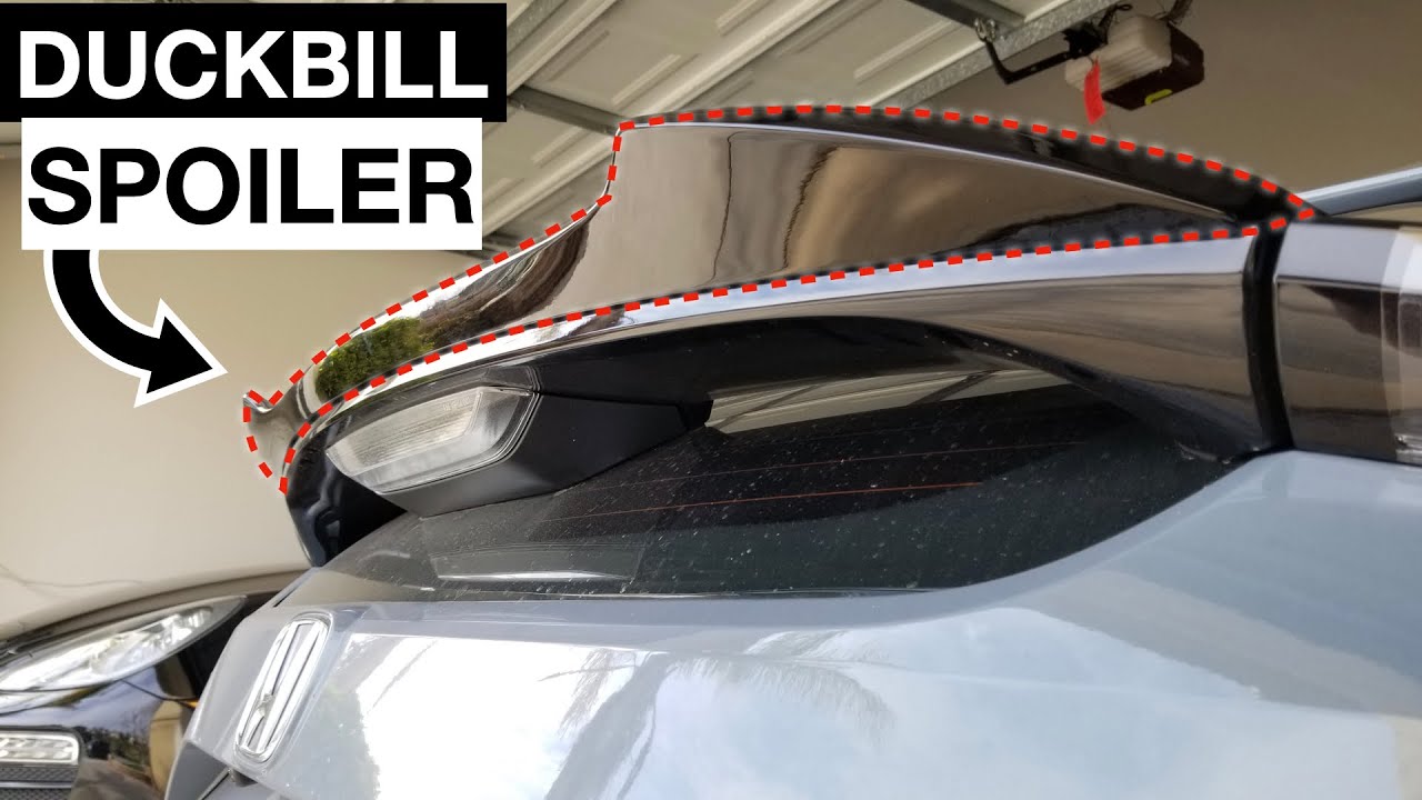Honda Civic Hatchback Duckbill Spoiler Install 10th gen 2016-2021