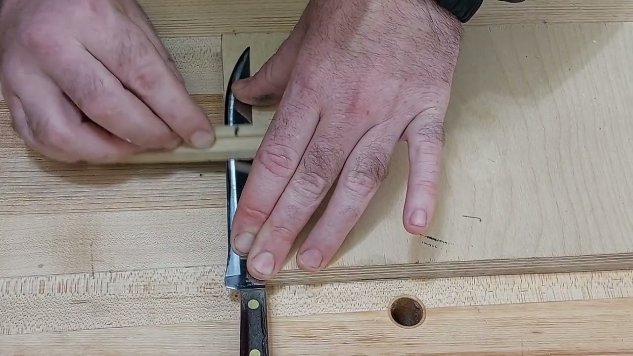 Watch how YOU can sharpen any knife to a razor edge in 10 minutes!!!!