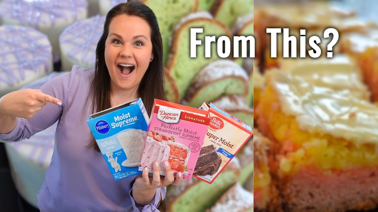 BOX CAKE MIX Recipes YOU NEED to make | EASY DESSERTS anyone can make!