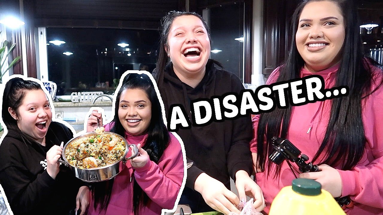 ME & KARINA MAKE SHRIMP FRIED RICE *disaster*