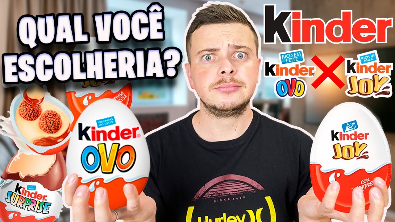 QUAL É O MELHOR KINDER – KINDER JOY OU KINDER OVO?? 🤔😱
