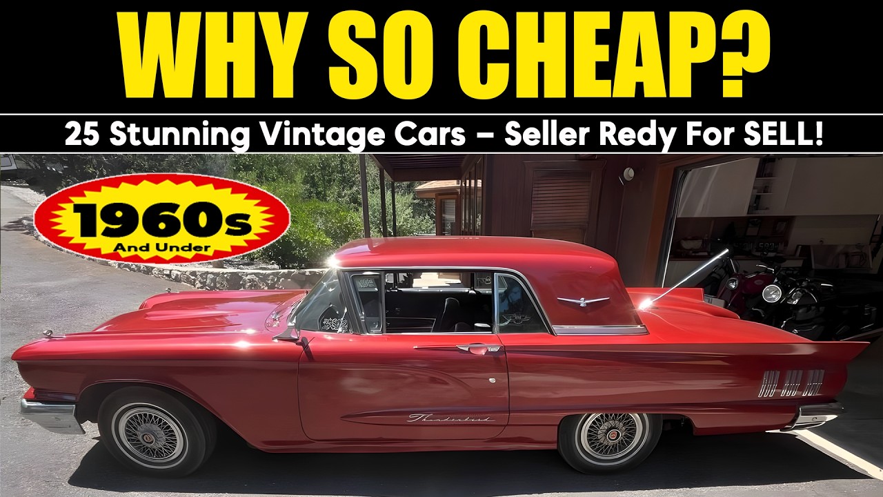 Price Drops! 25 Classic Cars Now Even More Affordable – Sellers Ready to Make a Deal!