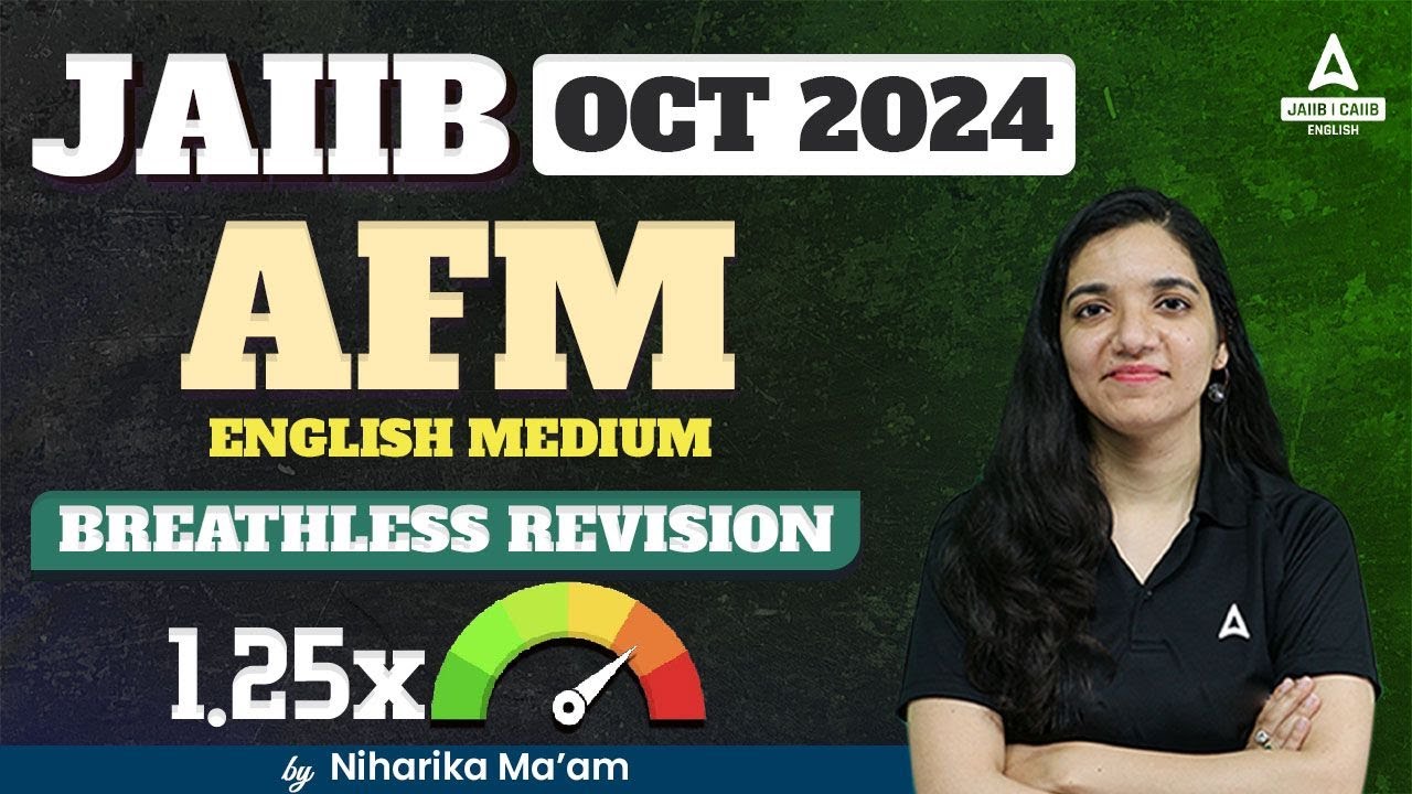 JAIIB 2024 AFM Rapid Revision | CHALISA | JAIIB OCT 2024